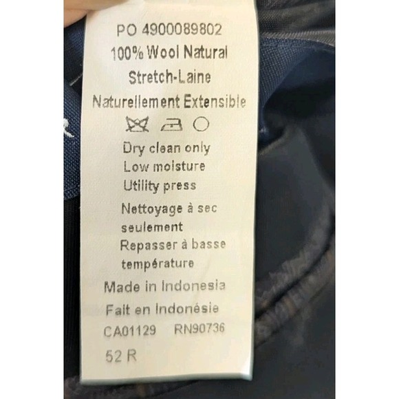 Ralph Lauren Suit Jacket Blazer Men 52R Gray Wool Solid Premium Designer Luxury - Picture 5 of 7